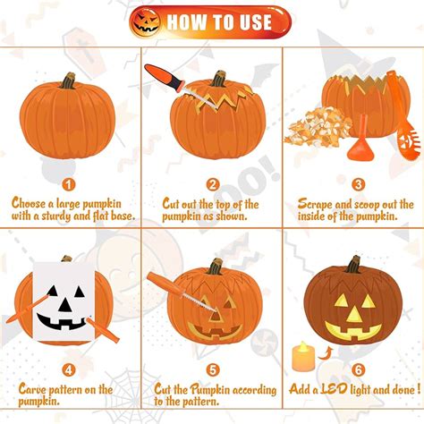 Proceso paso a paso de tallado de una calabaza