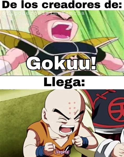 Collage de memes de Krilin