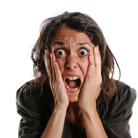 Kyungsoo embarazada con expresión de angustia