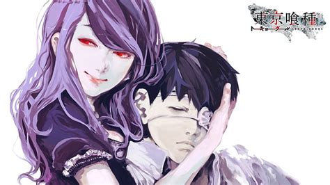 Ken Kaneki y Rize Kamishiro en el café Anteiku