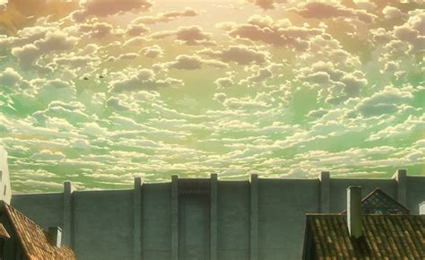 El mar visto desde la muralla en Shingeki no Kyojin