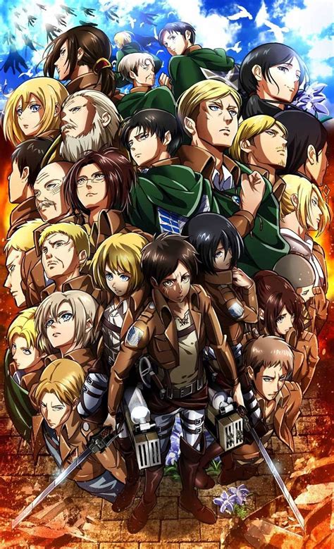 Collage de fondos de pantalla de Ataque a los Titanes