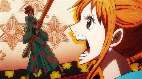 Ilustración de Nami usando Tornado Tempo