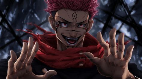 Sukuna en posesión del cuerpo de Yuji Itadori