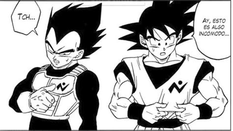Goku y Vegeta con uniformes de la Patrulla Galáctica