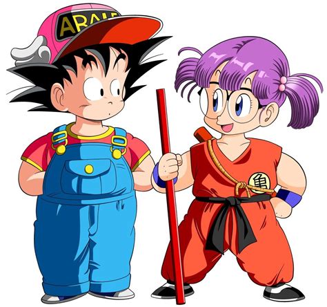 Imagen de Goku y Arale juntos