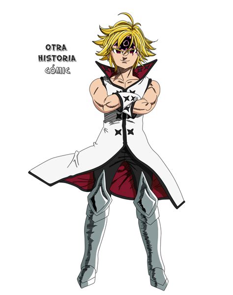Representación de Meliodas como líder de los Diez Mandamientos