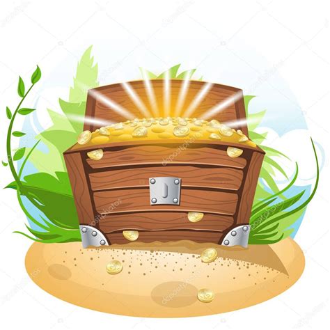 Ilustración de Nami señalando un cofre del tesoro