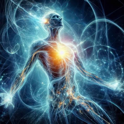 Representación de la energía mágica fluyendo en el cuerpo de un mago