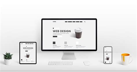 Ilustración de diseño web minimalista