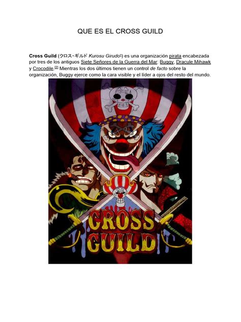 Formación de la alianza Cross Guild