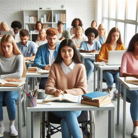 Estudiantes en un aula de arte