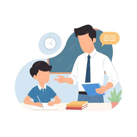 Ilustración de dos chicos interactuando en un entorno escolar