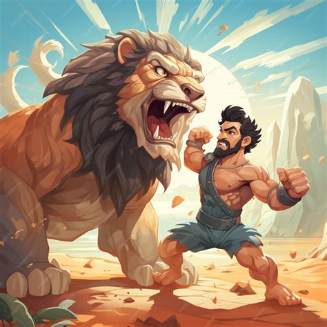 Ilustración de semiorcos luchando