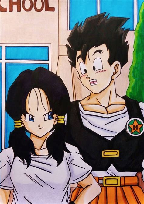 Imagen de Gohan y Videl conversando