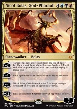 Ilustración de Nicol Bolas, Dios Faraón
