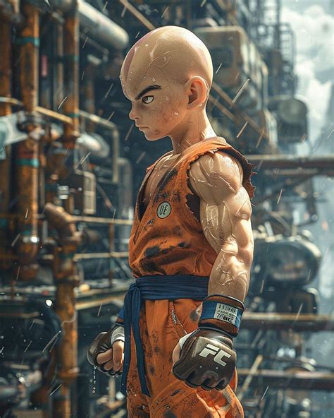 Krillin en pose de combate