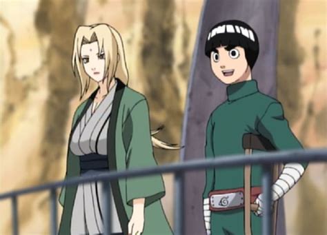 Tsunade curando a Rock Lee