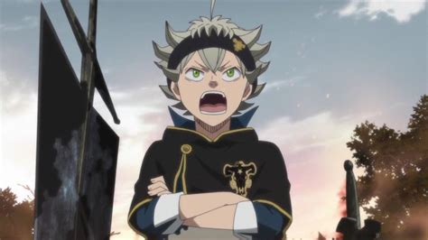 Asta de Black Clover usando su grimorio