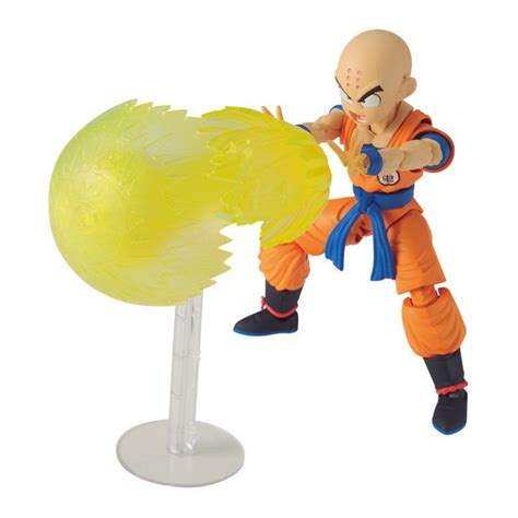 Detalle de la figura de Krilin de Bandai mostrando su calidad