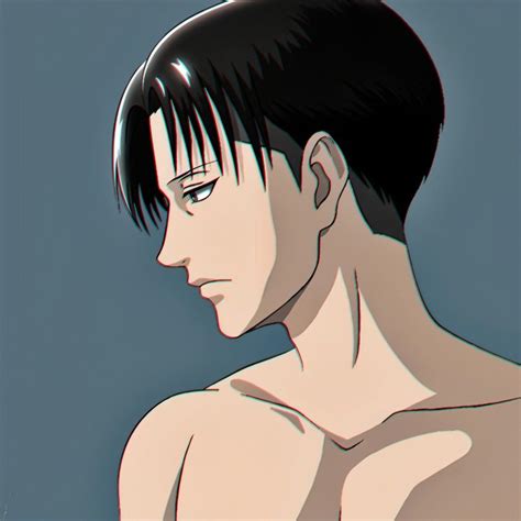 Ilustración de Levi Ackerman mostrando su personalidad seria