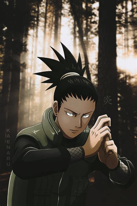 Shikamaru Nara en pose pensativa