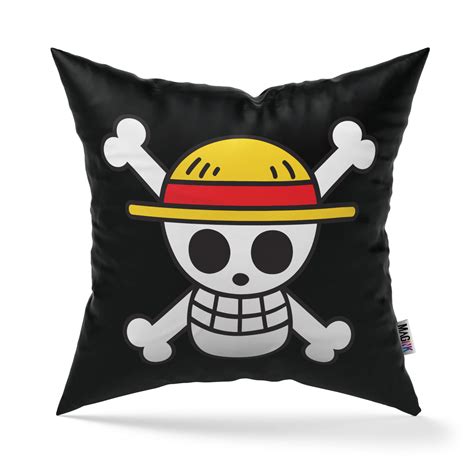 Cojín de Calavera One Piece con diseño reversible