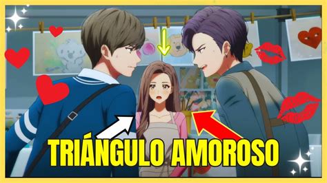 Ilustración del triángulo amoroso entre Jugyeong, Suho y Seojun