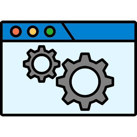 Icono de configuración de navegador para cookies