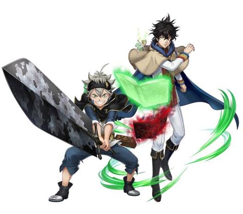 Asta y Yuno recibiendo sus grimorios