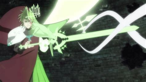 Yuno utilizando su magia de viento