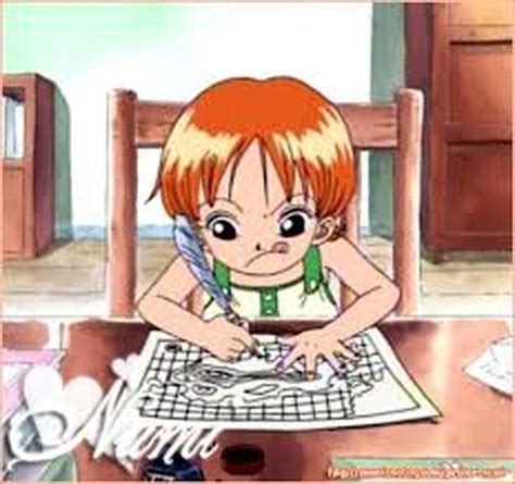Nami dibujando un mapa en el Going Merry