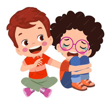 Nami consolando a un niño