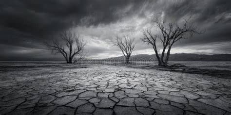 Viñeta de un paisaje helado y desolado