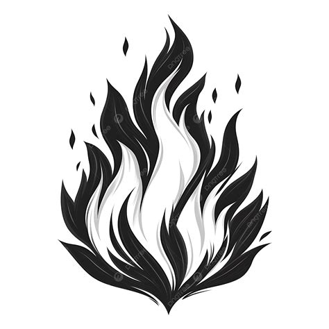 Ilustración de las llamas negras (Hellblaze)