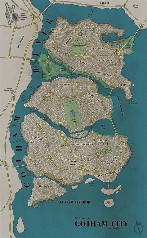 Mapa de Gotham City