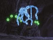 Estatua Demoníaca liberando sus Nueve Dragones de chakra