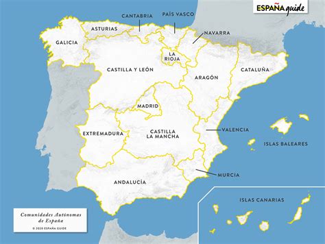 Mapa de España destacando regiones con tradición de churros