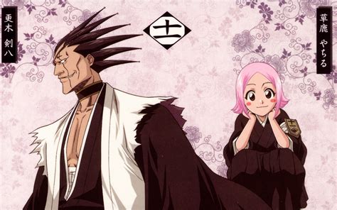 Kenpachi Zaraki y Nnoitra Jilga intercambiando golpes