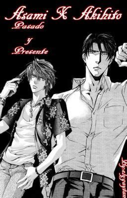 Ilustración de Akihito y Asami