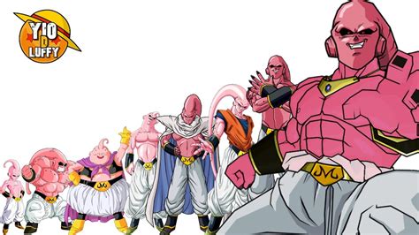 Esquema de las transformaciones de Majin Buu