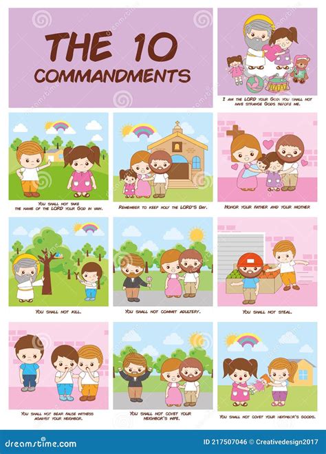 Ilustración de los Diez Mandamientos