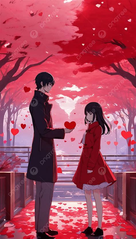 Pareja de anime en un momento romántico