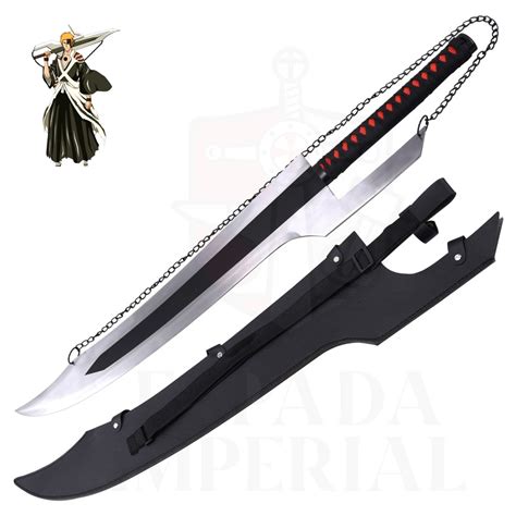 Espada Zangetsu de Ichigo en un fondo animado