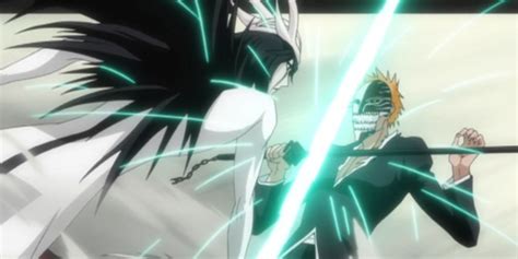 Ichigo Kurosaki enfrentando a Ulquiorra en su Resurrección