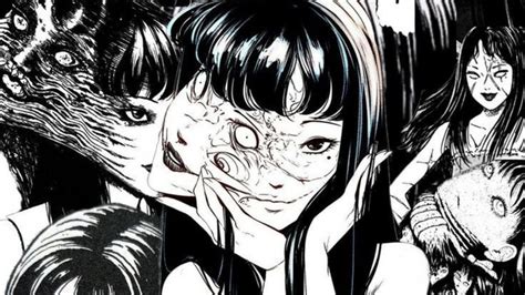 Ilustración de Junji Ito con elementos de terror