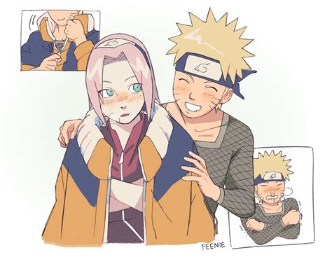 Ilustración de parejas populares de Naruto