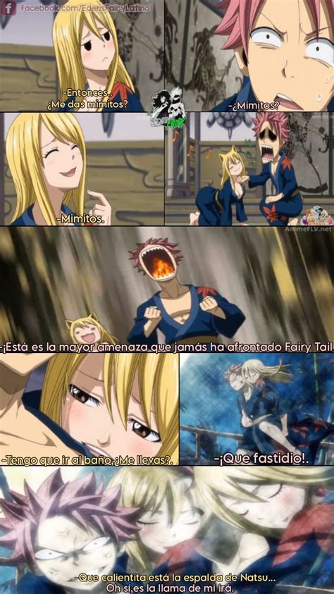 Natsu sufriendo mareos en el tren