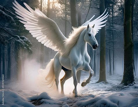 Pierre, el caballo alado de Gan Fall, volando