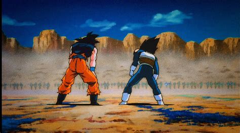 Goku y Vegeta en una escena de Dragon Ball